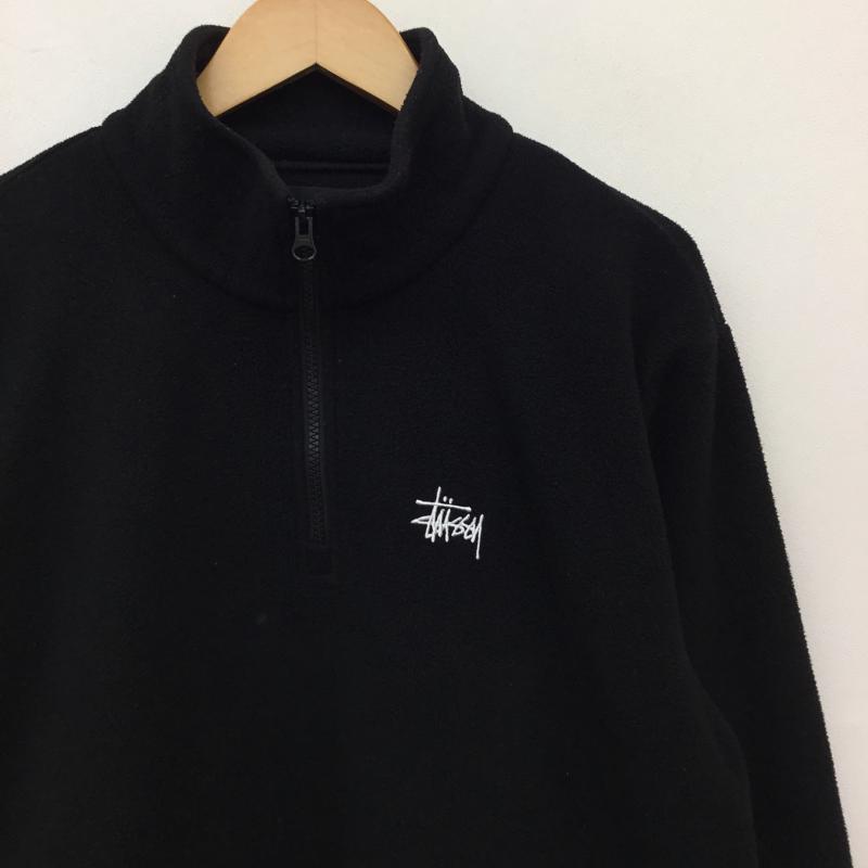ステューシー STUSSY ジャケット、上着 ジャケット、ブレザー フリースジャケット L ロゴ、文字 黒 / ブラック /  メンズ USED 古着 中古 10138705