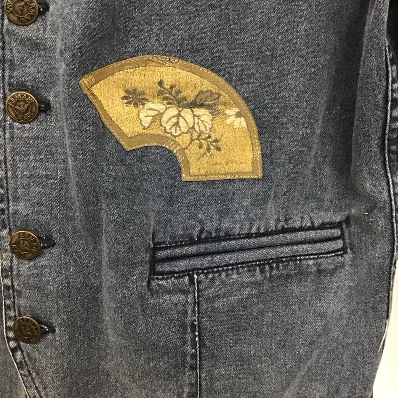 アルマーニジーンズ ARMANI JEANS ジャケット、上着 ジャケット、ブレザー デニムジャケット 46  青 / ブルー /  レディース USED 古着 中古 10139154