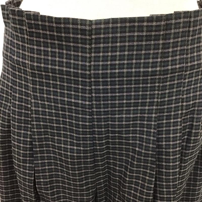ザラ ZARA ボトムス ボトムス 8119 040 401 ワイドパンツ M チェック 黒 / ブラック / X 灰 / グレー / X 青 / ブルー / X 緑 / グリーン /  レディース USED 古着 中古 10113773