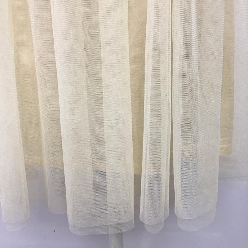 アリシアページボーイ alicia PAGEBOY スカート ロングスカート チュール ギャザースカート FREE 無地 アイボリー / アイボリー /  レディース USED 古着 中古 10114776