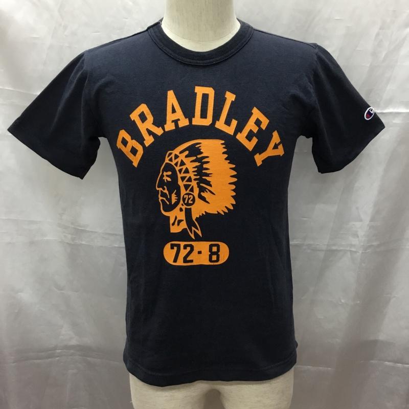 チャンピオン Campion Tシャツ 半袖 S プリント X ロゴ、文字 黒 / ブラック /  メンズ USED 古着 中古 10112740