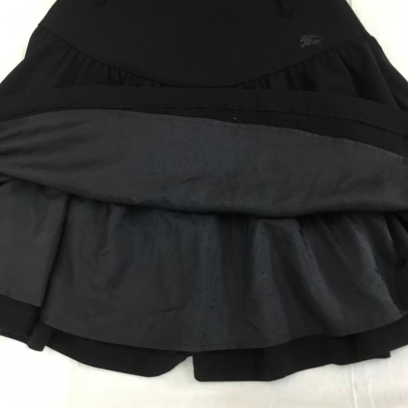 バーバリー BURBERRY スカート ミニスカート 34 無地 黒 / ブラック /  レディース USED 古着 中古 10110713