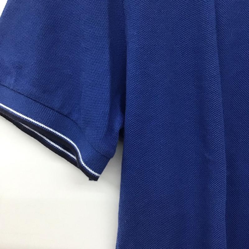ラコステ LACOSTE ポロシャツ 半袖 半袖ポロシャツ カラーシャツ 半袖カットソー 3 ロゴ、文字 青 / ブルー /  メンズ USED 古着 中古 10146438