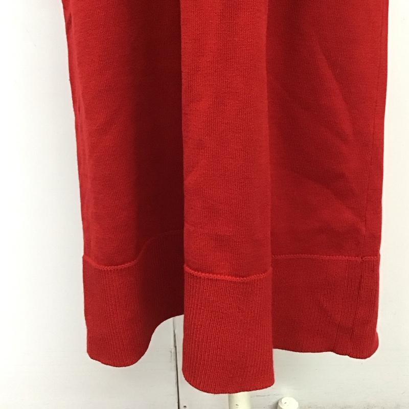 ザラ ZARA ワンピース ロングスカート 5536 130 600 長袖 ニットワンピース S 無地 赤 / レッド /  レディース USED 古着 中古 10119610
