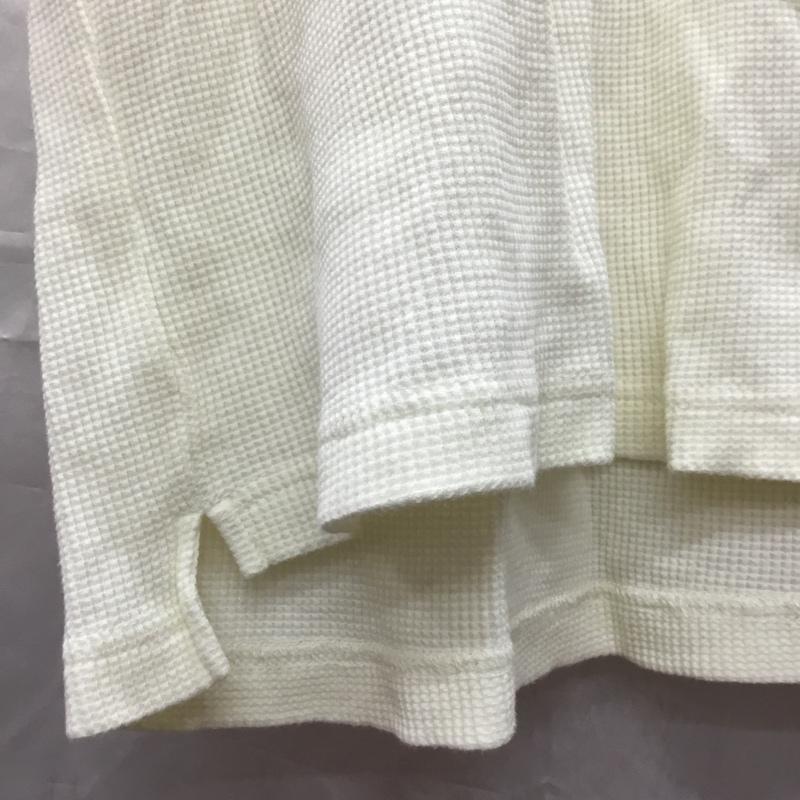 ナノユニバース nano・universe Tシャツ 半袖 674-0124026 タフワッフルビッグTシャツ M 無地 アイボリー / アイボリー /  メンズ USED 古着 中古 10119323