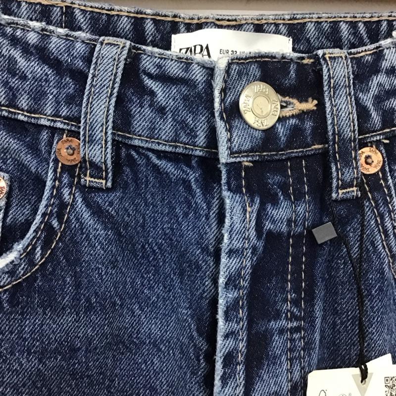 ザラ ZARA パンツ デニム、ジーンズ 4365 264 407 ストレート 無地 青 / ブルー /  レディース USED 古着 中古 10111532