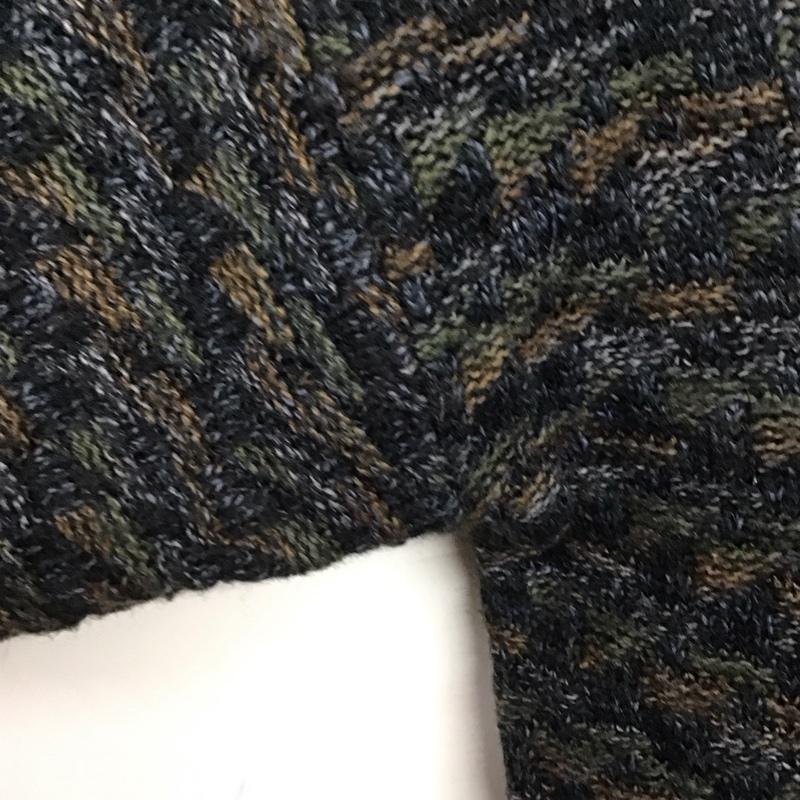 タウンクラフト TOWNCRAFT ニット、セーター 長袖 長袖ニットカットソー クルーネック セーター 90s L 総柄 マルチカラー / マルチカラー /  メンズ USED 古着 中古 10144780