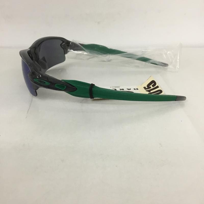 オークリー OAKLEY めがね・サングラス サングラス OO9271-2361 FLAK 2.0 ミラーレンズ スポーツサングラス 箱有 ロゴ、文字 黒 / ブラック / X 緑 / グリーン /  メンズ USED 古着 中古 10126882