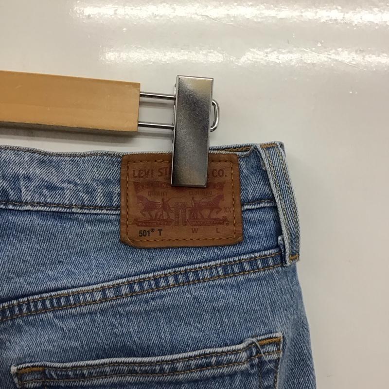 リーバイス Levi s パンツ デニム、ジーンズ 無地 水色 / ライトブルー /  レディース USED 古着 中古 10132261
