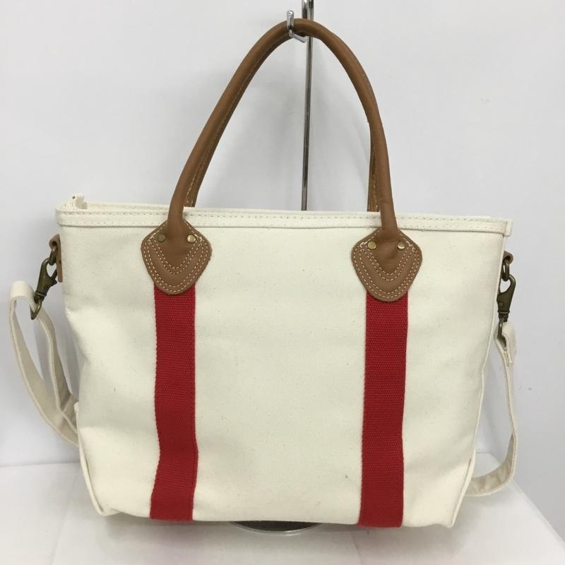 エルエルビーン L.L.Bean トートバッグ トートバッグ 307241 ショルダーバッグ 2WAY ロゴ、文字 赤 / レッド / X オフホワイト / オフホワイト /  メンズ USED 古着 中古 10131208