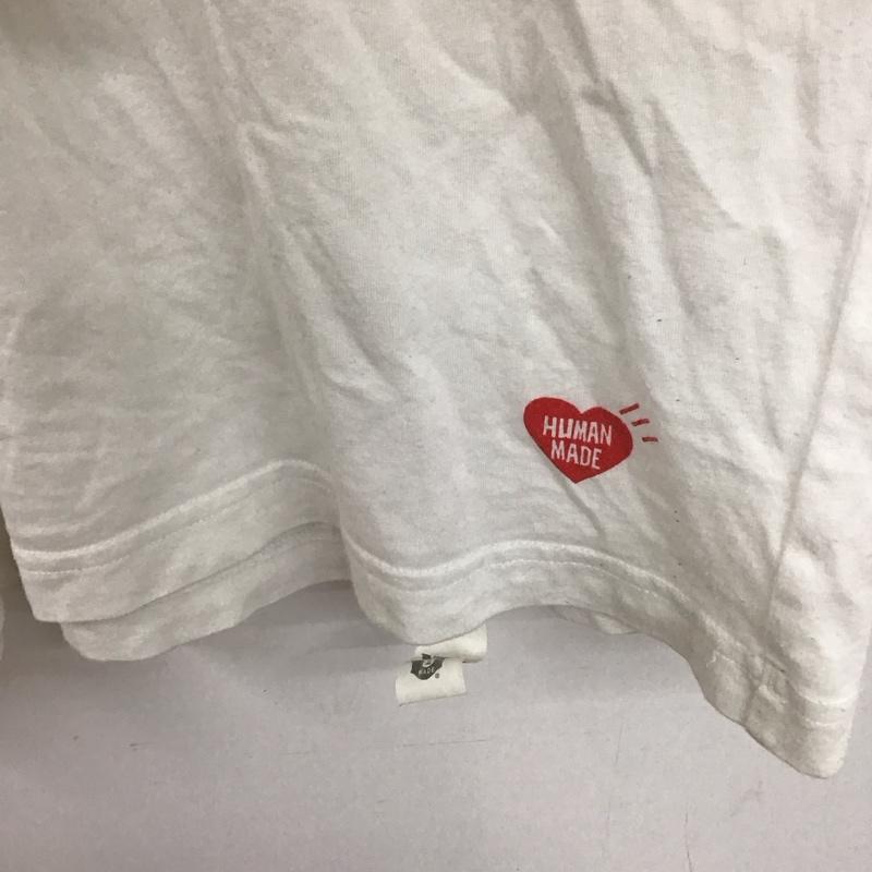ヒューマンメード HUMAN MADE Tシャツ 半袖 半袖カットソー 無地Tシャツ クルーネックカットソー 無地 白 / ホワイト /  メンズ USED 古着 中古 10131238