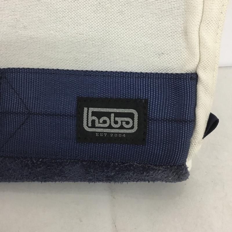 ホーボー hobo バッグ バッグ クラッチバッグ PCケース サブバッグ ロゴ、文字 白 / ホワイト / X 紺 / ネイビー /  メンズ USED 古着 中古 10140159