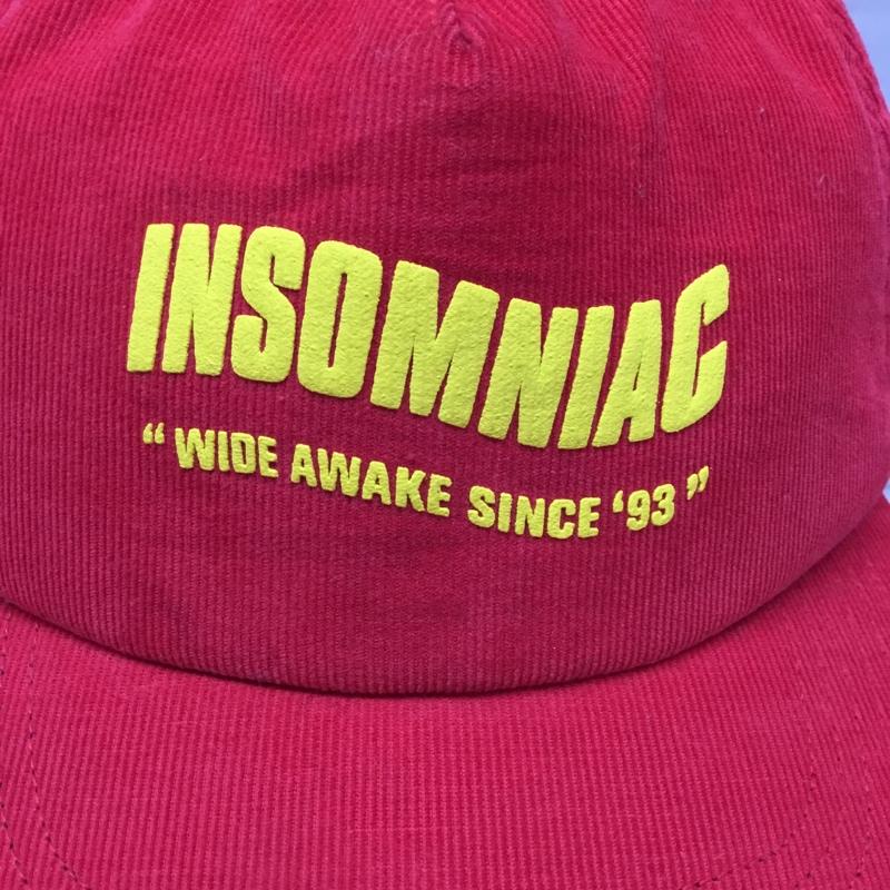 古着 USED 帽子 キャップ INSOMNIAC ロゴ、文字 赤 / レッド /  メンズ USED 古着 中古 10107910