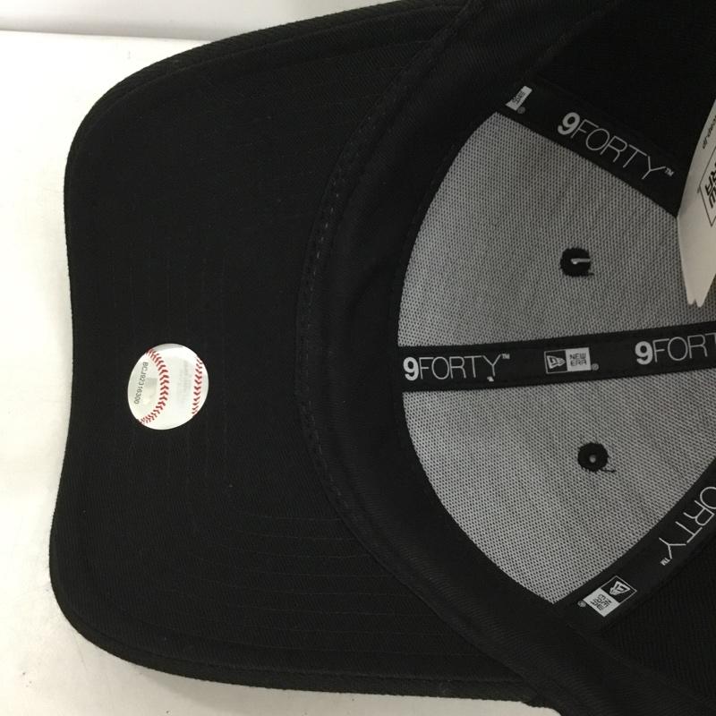 ニューエラ NEW ERA 帽子 キャップ GW424037NE GLOBAL WORK 9FORTY タグ付き ロゴ、文字 黒 / ブラック /  メンズ USED 古着 中古 10151185