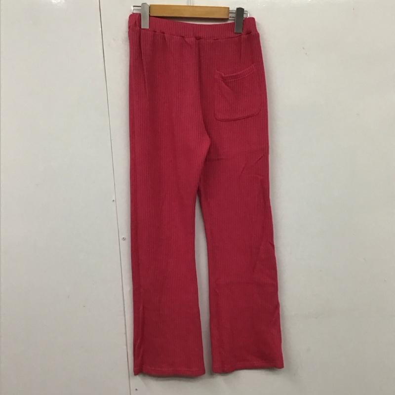 フリークスストア FREAK S STORE ボトムス ボトムス リブニットパンツ FREE 無地 桃 / ピンク /  レディース USED 古着 中古 10131705