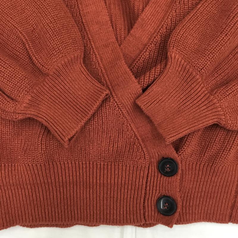 マウジー MOUSSY カーディガン 長袖 010BSH70-1380 FREE 無地 橙 / オレンジ /  レディース USED 古着 中古 10142859