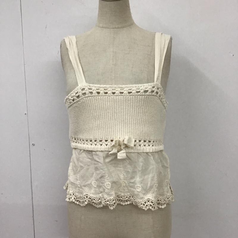ザラ ZARA キャミソール キャミソール ビスチェ S 無地 オフホワイト / オフホワイト /  レディース USED 古着 中古 10114142