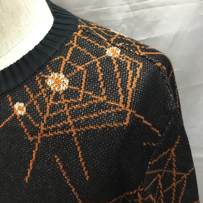 ワコマリア WACKO MARIA ニット、セーター 長袖 17FW-WMK-KN14 アトミックスパイダージャガードニット クルーネックニット S プリント マルチカラー / マルチカラー /  メンズ USED 古着 中古 10117524