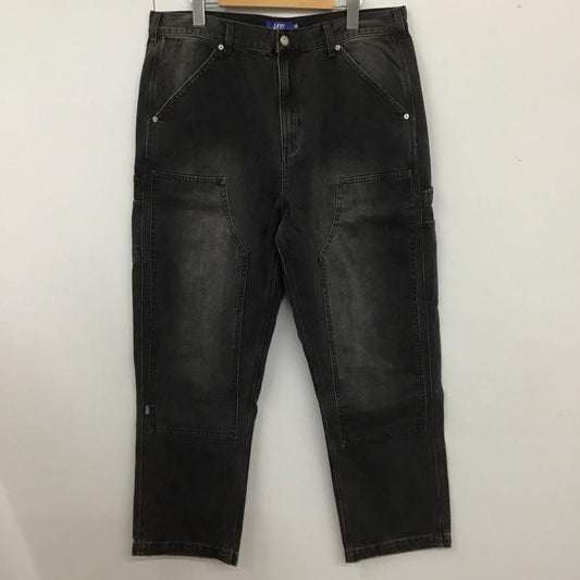 ラファイエット Lafayette パンツ デニム、ジーンズ ls211104 WASHED DENIM DOUBLE KNEE PAINTER PANTS ダブルニー ペインター 36インチ 無地 黒 / ブラック /  メンズ USED 古着 中古 10107851