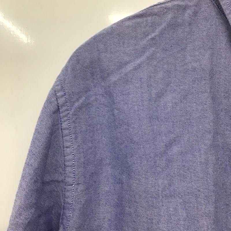 ハオミン Haoming シャツ、ブラウス 長袖 長袖シャツ 無地シャツ カラーシャツ ボタンダウンシャツ デニムシャツ L 刺繍 インディゴ / インディゴ /  メンズ USED 古着 中古 10140727