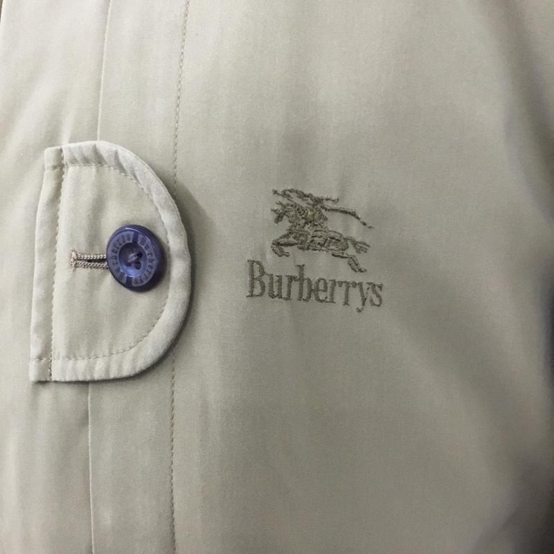 バーバリーズ BURBERRYS ジャケット、上着 ジャンパー、ブルゾン ジップアップジャケット ジャンパー ジャケット カジュアルジャケット アウター L ロゴ、文字 ベージュ / ベージュ /  メンズ USED 古着 中古 10120791