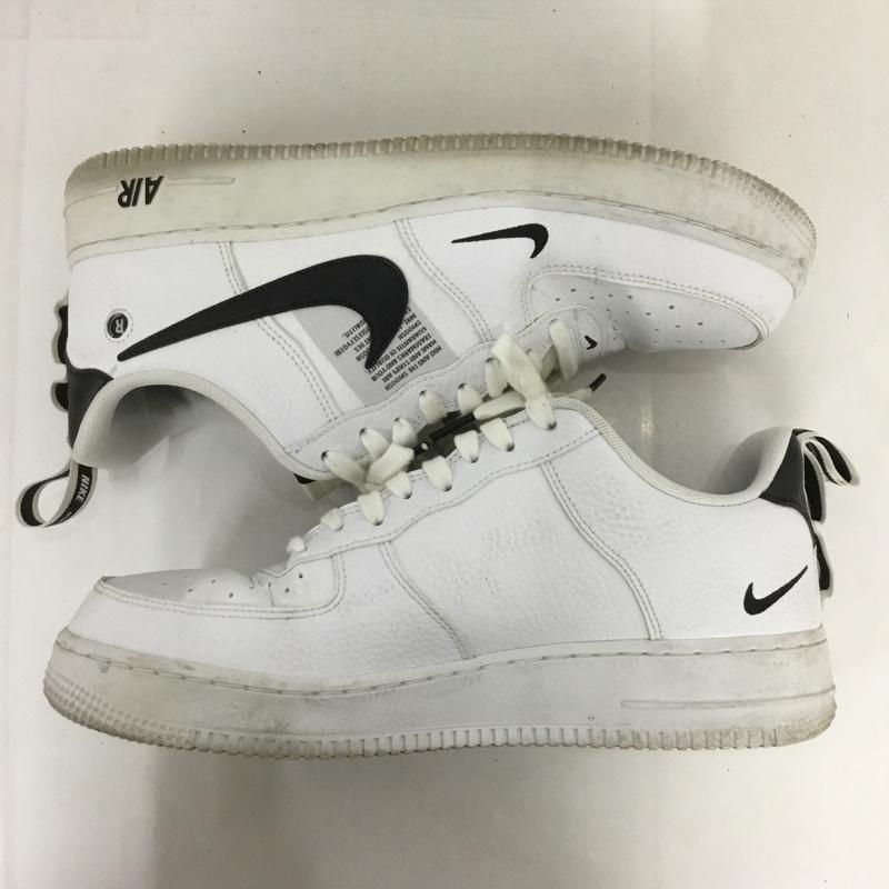 ナイキ NIKE スニーカー スニーカー AJ7747-100 AIR FORCE 1 07 LV8 UTILITY 28cm 28.0cm ワンポイント 白 / ホワイト / X 黒 / ブラック /  メンズ USED 古着 中古 10124398