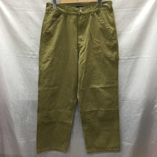 アイテムズ アーバンリサーチ ITEMS URBAN RESEARCH パンツ ワークパンツ、ペインターパンツ it25-14a024 ワイドパンツ ワークパンツ カーゴパンツ M 無地 カーキ / カーキ /  メンズ USED 古着 中古 10120128