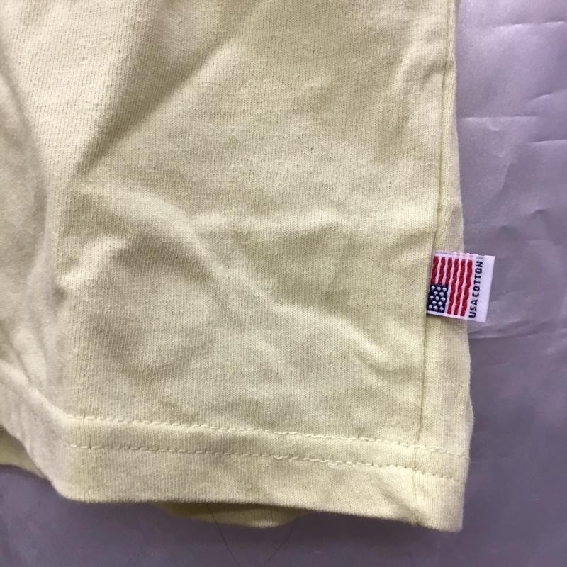 コーエン coen Tシャツ 半袖 7625-637-0327 刺繍 L ロゴ、文字 黄 / イエロー /  レディース USED 古着 中古 10117793