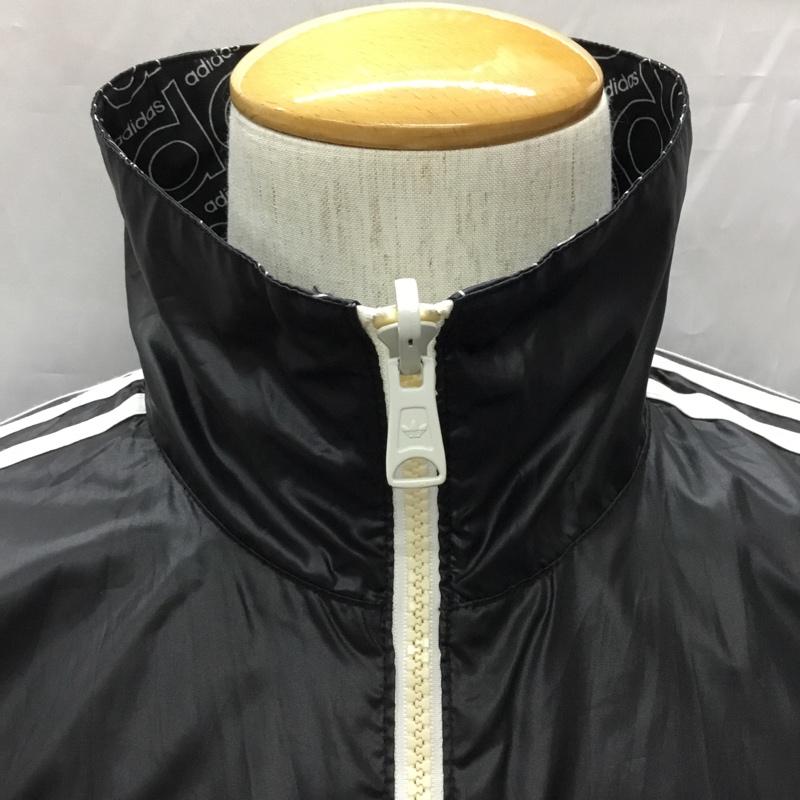 アディダス adidas ジャケット、上着 ジャンパー、ブルゾン p21170 リバーシブルロゴブルゾン 無地 X 総柄 黒 / ブラック /  メンズ USED 古着 中古 10108899