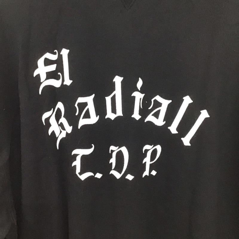 ラディアル RADIALL Tシャツ 半袖 半袖カットソー プリントTシャツ クルーネックカットソー L ロゴ、文字 黒 / ブラック /  メンズ USED 古着 中古 10131001