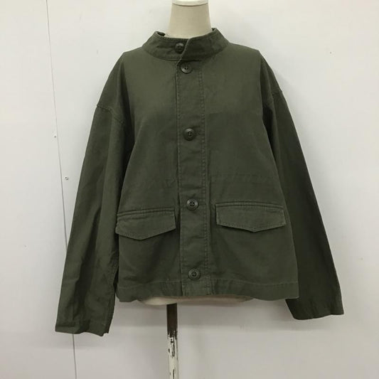 ニコアンド niko and... ジャケット、上着 ジャケット、ブレザー L 無地 カーキ / カーキ /  レディース USED 古着 中古 10106120