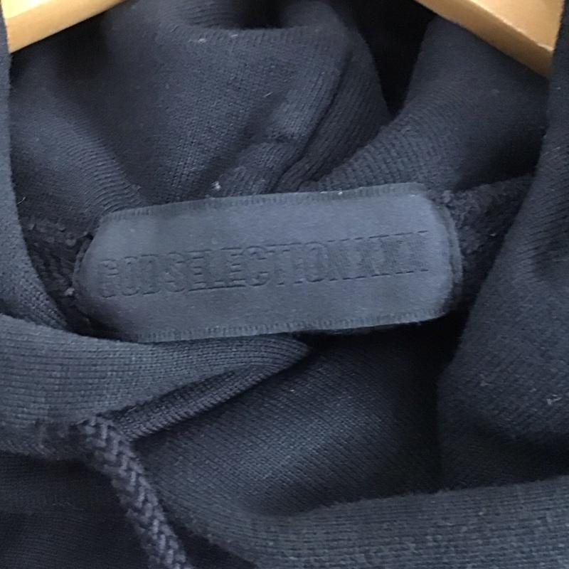 ゴッドセレクショントリプルエックス GOD SELECTION XXX パーカー 長袖 長袖パーカー プルオーバーパーカー スウェット M ロゴ、文字 黒 / ブラック /  メンズ USED 古着 中古 10148049