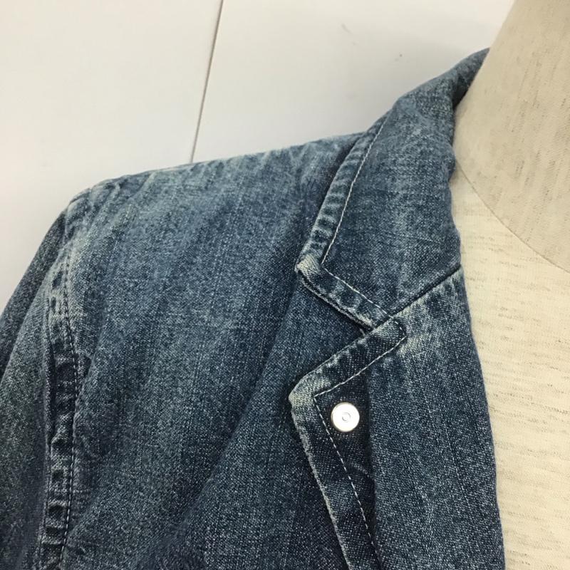 古着 USED ジャケット、上着 ジャケット、ブレザー R2078 デニムジャケット ROYAL BLUE L 無地 青 / ブルー /  メンズ USED 古着 中古 10106933