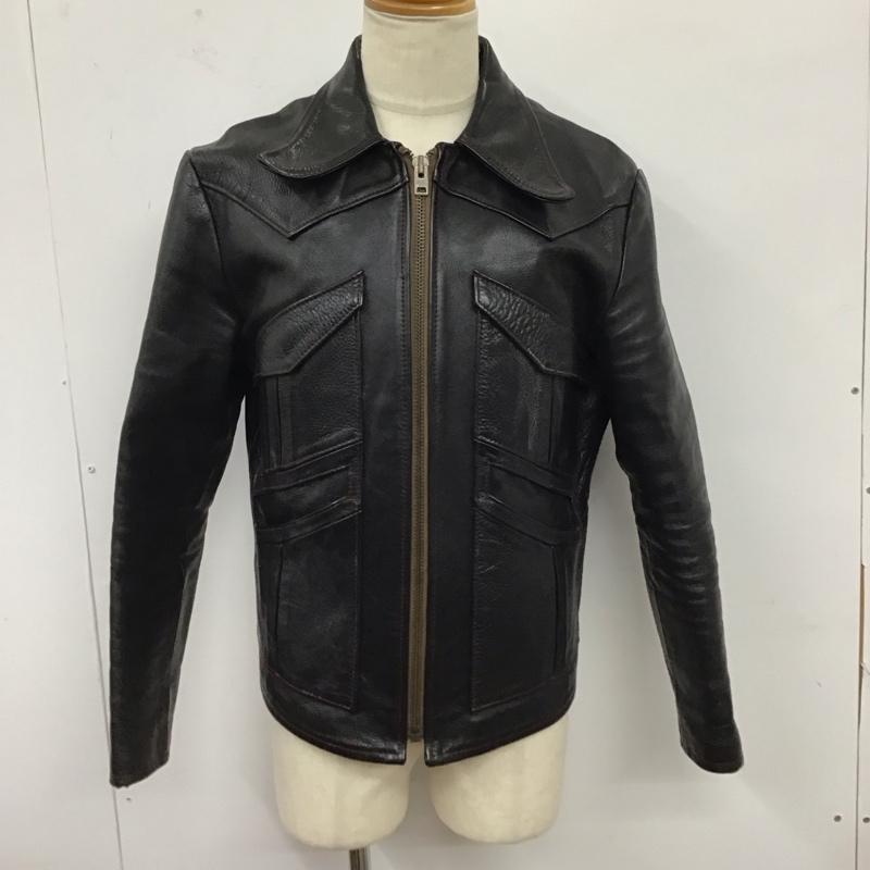 ジェラード JELADO ジャケット、上着 レザージャケット 44 無地 黒 / ブラック /  メンズ USED 古着 中古 10123498