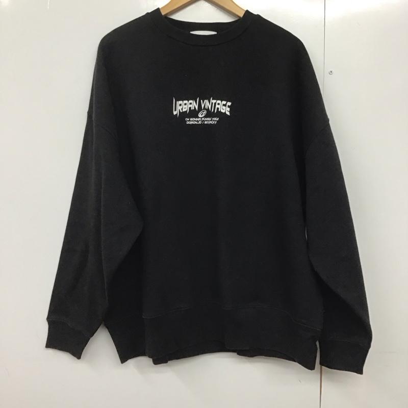 アクレント ACLENT トレーナー 長袖 長袖トレーナー スウェット クルーネック プルオーバー FREE ロゴ、文字 黒 / ブラック /  メンズ USED 古着 中古 10142950