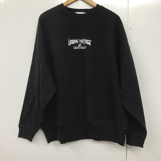 アクレント ACLENT トレーナー 長袖 長袖トレーナー スウェット クルーネック プルオーバー FREE ロゴ、文字 黒 / ブラック /  メンズ USED 古着 中古 10142950