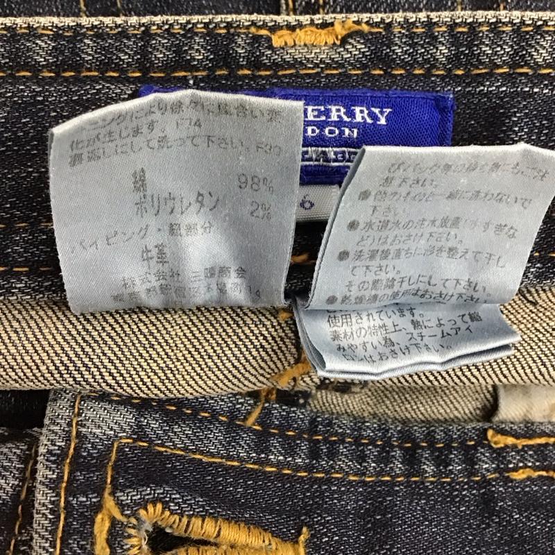バーバリーブルーレーベル BURBERRY BLUE LABEL パンツ デニム、ジーンズ FQ510-252-30 レースアップ 36 無地 青 / ブルー /  レディース USED 古着 中古 10117249