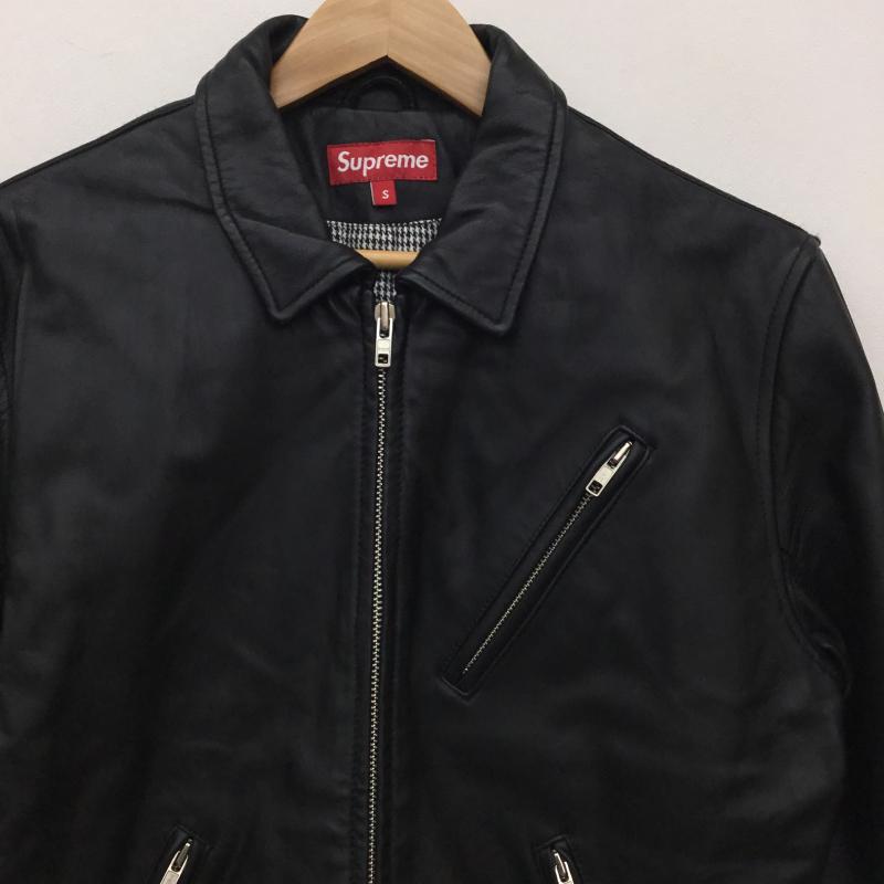 シュプリーム Supreme ジャケット、上着 レザージャケット Lather Boｍber ラムスキン S 無地 黒 / ブラック /  メンズ USED 古着 中古 10138382