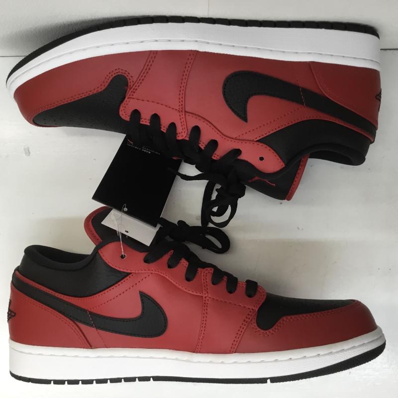 ナイキ NIKE スニーカー スニーカー AIR JORDAN 1 LOW エア ジョーダン 1 ロー ジムレッド 553558-605 タグ付 28.5cm ロゴ、文字 黒 / ブラック / X 赤 / レッド /  メンズ USED 古着 中古 10107075
