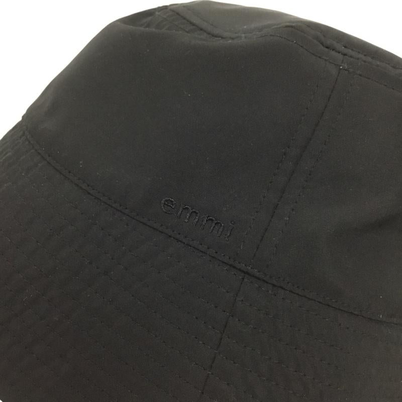 エミ emmi 帽子 ハット 13WGH232303 バケットハット ONE SIZE ロゴ、文字 黒 / ブラック /  レディース USED 古着 中古 10146486