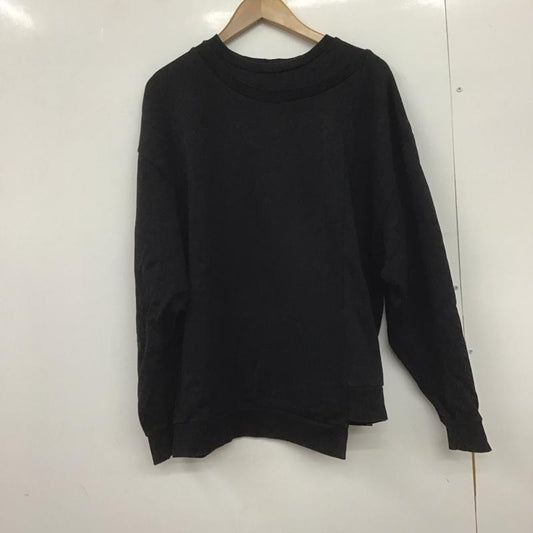 ズッカ ZUCCa トレーナー 長袖 長袖トレーナー スウェット クルーネック プルオーバー M 無地 黒 / ブラック /  メンズ USED 古着 中古 10148259