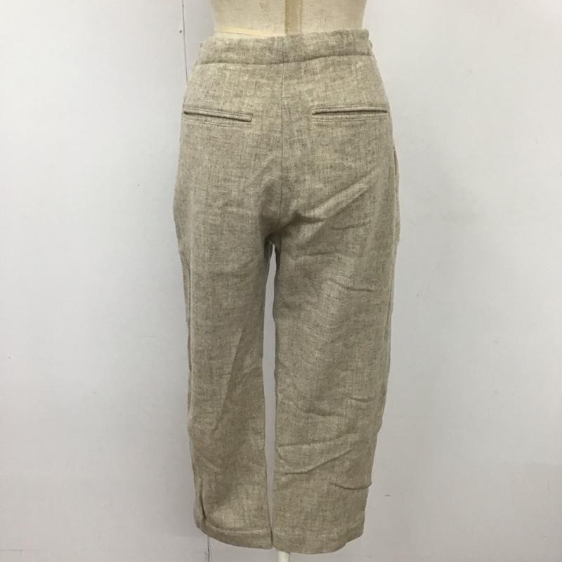 ハツキ HATSKI パンツ スラックス htk-21006-w ウールスラックス ワイドパンツ カジュアルパンツ 0 無地 ベージュ / ベージュ /  レディース USED 古着 中古 10113848
