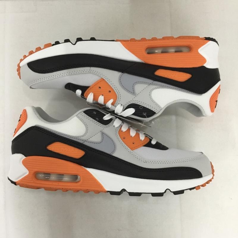 ナイキ NIKE スニーカー スニーカー DH8010-108 W AIR MAX 90 29cm 29.0cm ロゴ、文字 白 / ホワイト / X 黒 / ブラック / X 灰 / グレー / X 橙 / オレンジ /  メンズ USED 古着 中古 10134625