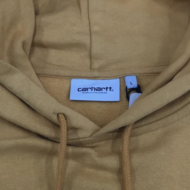 カーハートダブリューアイピー Carhartt WIP パーカー 長袖 Carhartt WIP Hooded Scrawl Sweat L ロゴ、文字 マスタード / マスタード /  メンズ USED 古着 中古 10122367