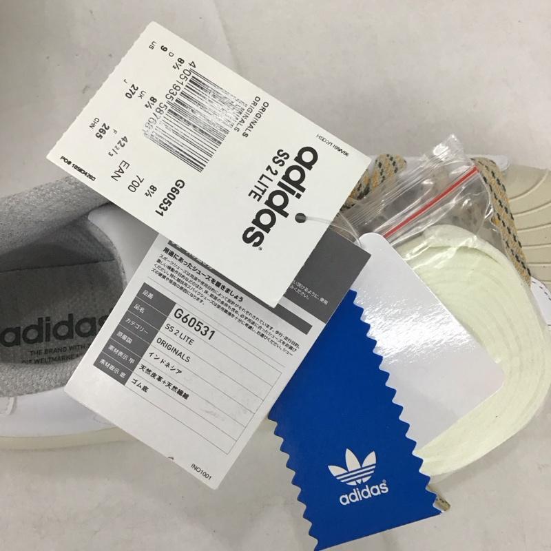 アディダス adidas スニーカー スニーカー G60531 SUPERSTAR 2 LITE 27cm タグ付き 27.0cm ロゴ、文字 白 / ホワイト /  メンズ USED 古着 中古 10132460