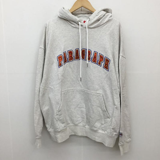 パラグラフ Paragraph パーカー 長袖 FREE ロゴ、文字 灰 / グレー /  メンズ USED 古着 中古 10137461