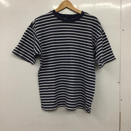 ギャップ GAP Tシャツ 半袖 半袖カットソー プリントTシャツ クルーネックカットソー 90s XL ボーダー柄 白 / ホワイト / X 紺 / ネイビー /  メンズ USED 古着 中古 10137839