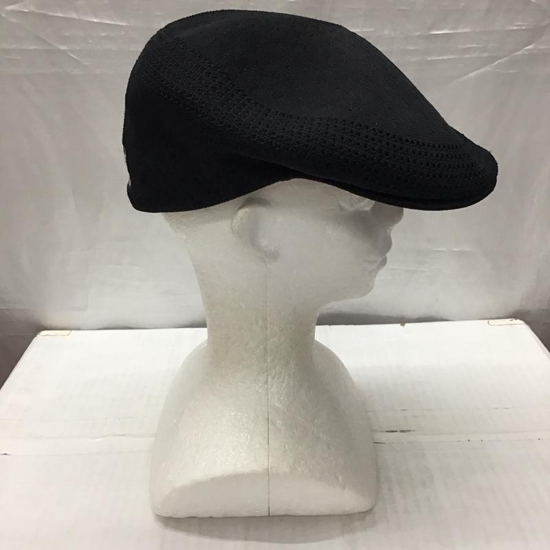 カンゴール KANGOL 帽子 ハンチング 0290BC Tropic 504 Ventair XL ロゴ、文字 黒 / ブラック /  メンズ USED 古着 中古 10120889