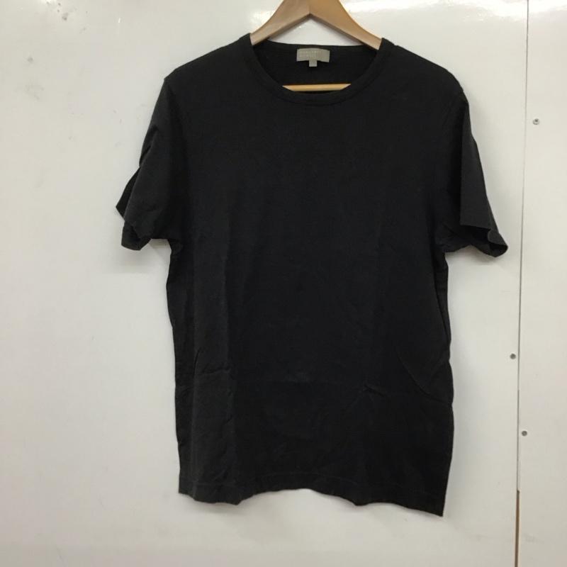 マーガレットハウエル MARGARET HOWELL Tシャツ 半袖 半袖カットソー プリントTシャツ クルーネックカットソー L 無地 黒 / ブラック /  メンズ USED 古着 中古 10128648