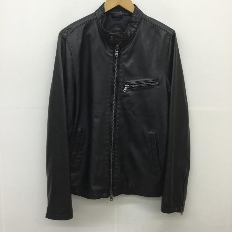 ハウスオブブルース House of Blues ジャケット、上着 レザージャケット シングル ライダース 羊革 XL 黒 / ブラック /  メンズ USED 古着 中古 10107278